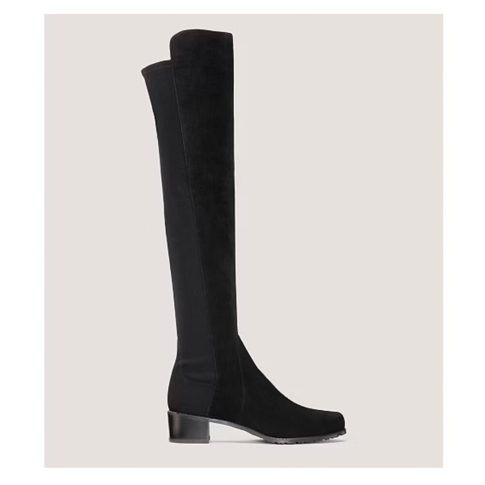 Stuart weitzman black suede over the knee boot